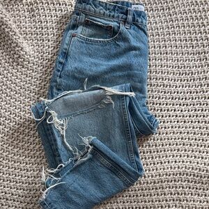 Zara Women's Blue Straight Leg Jeans